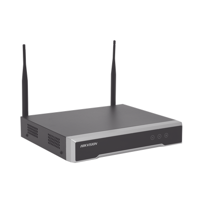 NVR 4 Megapixel / 8 canales IP / 1 Bahía de Disco Duro / 2 Antenas Wi-Fi / Salida de Vídeo Full HD | DS-7108NI-K1/W/M(C)