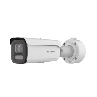Bala IP 4 Megapixel / Imagen a Color 24/7 / Lente 2.8 - 12 mm / Luz Blanca 60m / WDR 130dB / Exterior IP67 / IK10 / Captura Facial / Videoanaliticos / AcuSense | DS-2CD3647G2T-LZS(C)