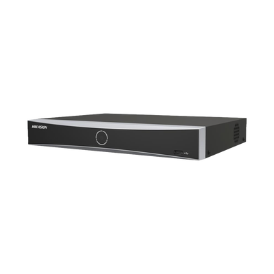 [Acusearch] NVR 12 Megapíxel (4K) / 8 canales IP / 8 Puertos PoE+ / Reconocimiento Facial / AcuSense (Evita Falsas Alarmas) / 1 Bahías de Disco Duro / HDMI en 4K / 300 Metros PoE Modo Extendido | DS-7608NXI-K1/8P(D)