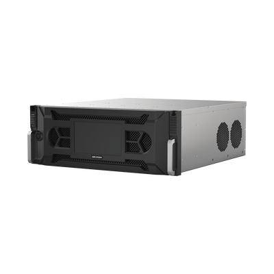NVR 12 Megapixel (4K) / 128 Canales IP / 24 Bahías de Disco Duro / 4 Tarjetas de Red / Soporta RAID / Reconocimiento Facial / Bases de Datos / Filtro de Falsas Alarmas / Detección de Cuerpo Humano y Vehículos | IDS-96128NXI-I24(C)