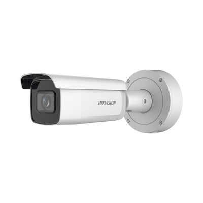Bala IP 4 Megapixel / Lente Mot. 2.7 a 13.5 mm / 60 mts IR EXIR / Exterior IP67 / IK10 / Anticorrosivo / WDR 120 dB / PoE + / Micro SD / 4 Analíticos: AcuSense, Deteccion Facial, Conteo de Personas por Cruce y Zona | DS-2CD3646G2T-IZSY(H)
