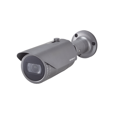 Cámara IP Tipo Bala Antivandálica 2 Megapíxel / Lente Varifocal 3.2 - 10mm / IR 30M / WDR 120db / IP66 / H.265 & WiseStream | QNO-6082R1