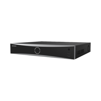 [Acusearch] NVR 12 Megapixel (4K) / 16 canales IP / 16 Puertos PoE+ / AcuSense (Evita Falsas Alarmas) / Reconocimiento Facial / 4 Bahías de Disco Duro / Switch PoE 300 mts  / HDMI en 4K / Alarmas I/O | DS-7716NXI-K4/16P(D)