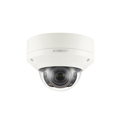Cámara IP Tipo Domo Antivandálico 2MP / Lente Motorizado 2.8-12mm / IR 50M / WDR 150db / H.265 & WiseStream II | XNV-6080R