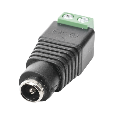 Adaptador Hembra Tipo Jack de 3.5 mm Polarizado de 12 Vcc / Terminales Tipo Tornillo / Polarizado (+/-) / Ideal para Cámaras de Video Vigilancia | JR-53