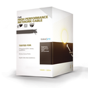 Bobina de Cable de 305 Metros (1000 Pies) Cat6 Aleación de Cobre y Aluminio (CCA), Color Azul Versión Económica. Uso en Interior. | PRO-CAT-6