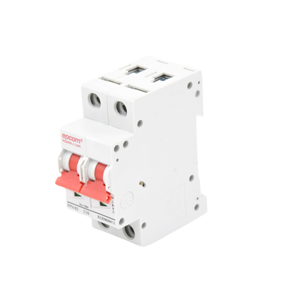 Protección Térmica/ Interruptor 2P, 16A,  Corriente Directa  800 Vcc para Aplicación Fotovoltaica Montaje Riel DIN | FPV63