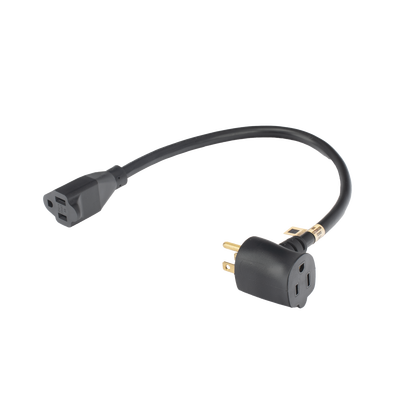 Extensión Eléctrica para Uso Rudo para Uso en "T" / Conexión NEMA 5-15 / 30 cm / 1800 W | EXT30CM14AWG