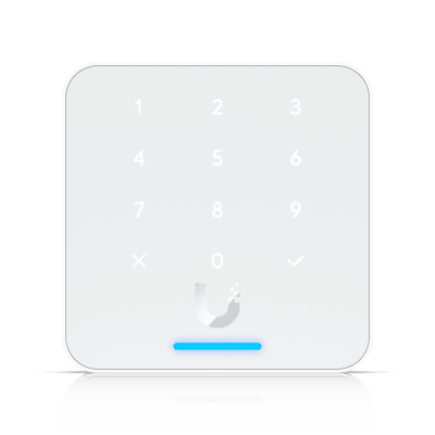 Lector de Acceso G3 Flex con Teclado y NFC, Compatible con App UniFi Identity y Touch Pass, Uso con Guantes o Humedad, Resistencia IP55 y Alimentación PoE | UA-G3-FLEX-W