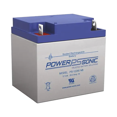 Batería 12V, 28AH, Para Respaldo, Tecnologías AGM/VRLA, 5 Años Vida Útil, Terminales NB2, Reconocida UL | PS-12280-NB2