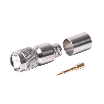 Conector TNC Macho de Anillo Plegable para LMR-400, 9913, 8214, CNT-400, RFLASH-1113, RG8/U-SYS, Niquel/Oro/Teflón. | RFT-1202-I