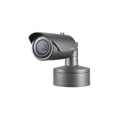 Cámara IP Tipo Bala 5MP Lente Fijo 3.7 MM IR 30M H.265, H.264, WDR 120DB, HLC, Doble SD CARD 12VDC/24VAC, POE, IP67, IK10, Conteo de Personas | XNO-8020R