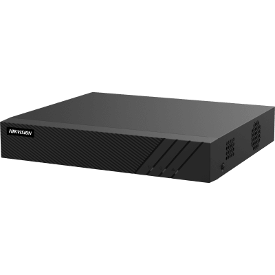 NVR 8 Megapixel (4K) (Compatible con Cámaras ACUSENSE) / 4 canales IP / 4 Puertos PoE+ / 1 Bahía de Disco Duro / Salida de Vídeo en 4K / 300 Metros PoE Modo Extendido | DS-7604NI-Q1/4P(E)