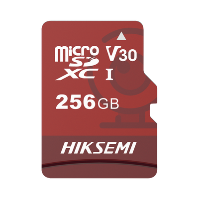 Memoria microSD / Clase 10 de 256 GB / Especializada Para Videovigilancia (Uso 24/7) / Compatibles con cámaras HIKVISION y Otras Marcas / 95 MB/s Lectura / 55 MB/s Escritura | HS-TF-E1/256G