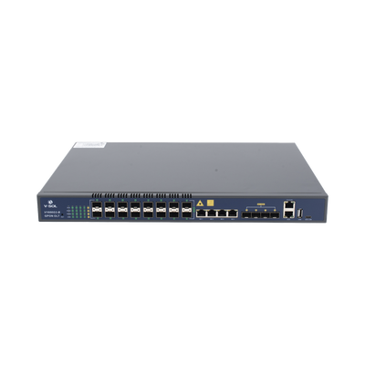 OLT de 16 puertos GPON con 8 puertos Uplink (4 puertos Gigabit Ethernet + 4 puertos SFP / puertos SFP+) hasta 2,048 ONUs | V1600G-2B