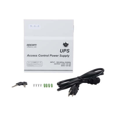 Fuente de Alimentación de 1 Salida 11-15 Vcc 5 A / Temporizador Integrado / Con Capacidad de Batería de Respaldo / Requiere Batería / Voltaje de Entrada 96-264 Vca | PL12DC5ABK