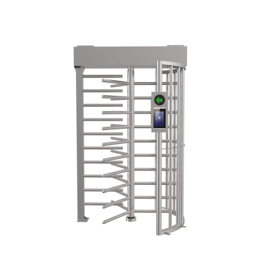 Torniquete SENCILLO (1 Carril) de Cuerpo Completo Bidireccional / Exterior /  Acero Inoxidable SUS304 / 30 Personas por Minuto / Compatible con Reconocimiento Facial (Terminal no Incluida) | DS-K3H4410-120/PG-DM60