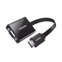 Adaptador HDMI a VGA / Resolución 1080P / Audio 3.5mm / Con Puerto Micro USB para Alimentación / Plug & Play / No Requiere Controlador / ABS / Flexible y Duradero | 40248