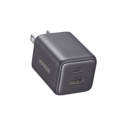 Cargador rápido GaN 1A1C de 20 W y 2 puertos | 55533