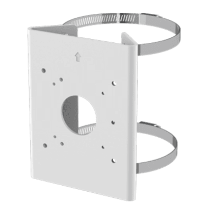 Soporte para Poste Serie 35 / Material Aluminio + Acero Inoxidable / Capacidad de Carga Máxima 4 kg / Compatible con Accesorios Honeywell / Para Cámaras de Seguridad Exteriores | HA35PLM01