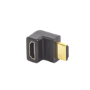 Adaptador HDMI de 90 Grados Macho a Hembra / Hacia Arriba / HDMI 2.0 4K@60Hz / Proporciona Flexibilidad Sin Doblar los Cables HDMI | 20110