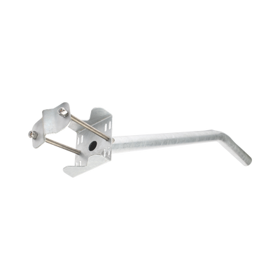 Brazo Galvanizado para Luminaria de 2" Diámetro con Abrazadera para Poste hasta 6" Diámetro. | S-BRA-LUM1