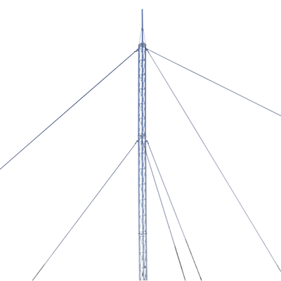 Kit de Torre Arriostrada de Techo de 18 m con Tramo STZ30 Galvanizado Electrolítico (No incluye retenida). | KTZ-30E-018P