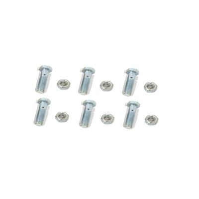 Paquete de 6 tornillos y tuercas de acero inoxidable 3/8 x 2”. | TORN-TZ35/45G