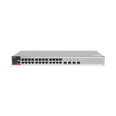 Switch PoE+ Empresarial 370 Watts, Administrable L2+, 24 Puertos Gigabit y 4 Puertos Uplink SFP 2.5G | RG-S2915-24GT4MS-P-L