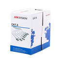 Bobina de Cable de 305 Metros (1000 Pies) Cat 6 / 100% Cobre / Color Blanco / Uso en Interior / PVC | DS-1LN6-UE-W