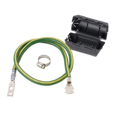 KIT de Tierra Física de Cable Blindado 6 AWG. Color Verde / Amarillo con Terminación en Extremos. | ACG24K