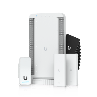 Kit de Inicio para Ascensor UniFi Access / PoE para Selección de Piso / Hasta 18 Pisos / Incluye Elevador Hub / G2 Lector / 2 Extensores PoE / 10 Tarjetas de Acceso / Interior y Exterior / NDAA Cumple | UA-SK-ELEVATOR
