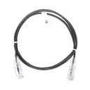 Cable de Parcheo Slim UTP Cat6 - 1 Metro (3.28 Pies), Negro, Diámetro Reducido (28 AWG) | LP-UT6-100-BK-28