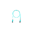 Jumper de Fibra Óptica Multimodo 50/125 OM4, LC-LC Duplex, OFNR (Riser), Color Aqua, 6 Metros (19.69 Pies) | FZ2ERLNLNSNM006