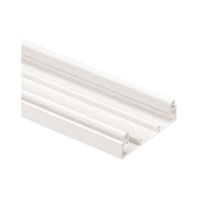 Base para canaleta T-70, de PVC rígido, con orificios perforados para montaje, 103.3 x 44.9 x 1828.8 mm, Color Blanco | T70BWH6