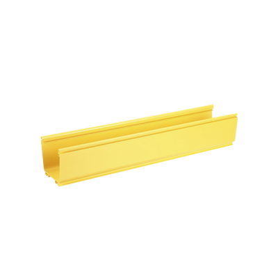 Canaleta FiberRunner™ 4X4, de PVC Rígido, Color Amarillo, 1.8 m de Largo | FR4X4YL6