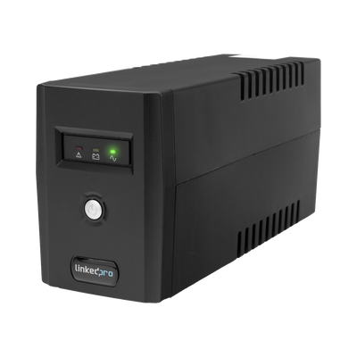 UPS 800VA/480 W Línea Interactiva 120Vca / 6 tomas 5-15R (4 Respaldadas) / Regulación de Voltaje / Protección RJ45 | LP800L
