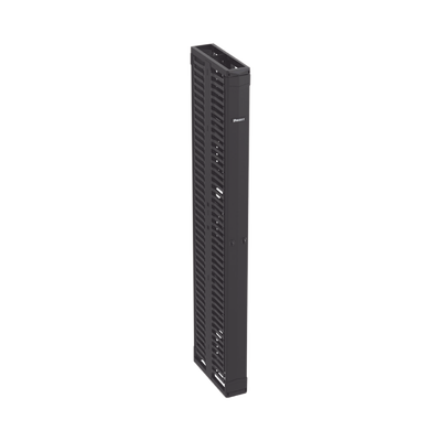 Organizador Vertical PatchRunner™, Doble (Frontal y Posterior), Para Rack Abierto de 45 Unidades, 6in de Ancho, Color Negro | PR2VD06