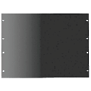 Panel de Rack 19 Pulgadas 1UR / Tapa Ciega / Acero Dulce / Negro RAL 9005 / 2.66 mm Espesor / Para Gabinetes y Racks Abiertos | P19RPP1UB