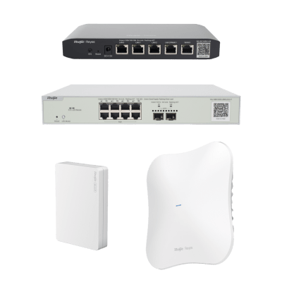 Equipos Ruijie DEMO Ideal para Probar Integraciones de Redes Business y Enterprise con WiFi 7 | RG-DEMO-SME-W7
