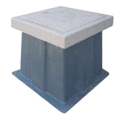 Registro para Alumbrado Público 30 x 30 x 45 cm, Resistencia 3 Toneladas, Uso Peatonal | LP-AP-30X30X45