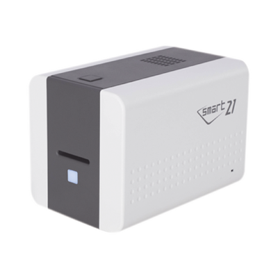 Impresora de Tarjetas Semi- automática SMART21 / Ingreso de Tarjetas Manual/Incluye Ribbon, Software y 100 Tarjetas PVC | SMART21SK
