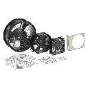 Ventilador Axial Compacto 6 Pulgadas / 115VAC / 102CFM / Silencioso / Acero Negro / 50,000 Horas Operación | A6AXFNGQ