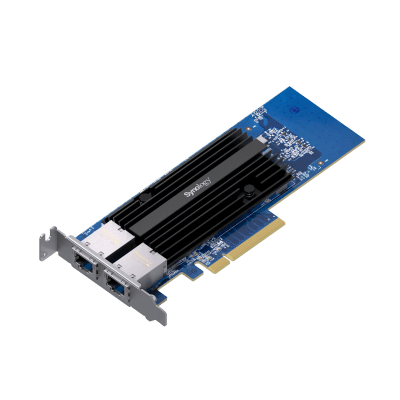 Adaptador de Red Synology E10G30-T2 | Doble Puerto 10 GbE | PCIe 3.0 x8 | Compatible con Synology | Link Aggregation. | E10G30-T2