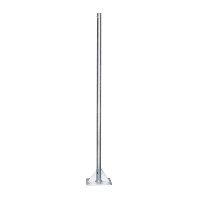 Mástil de 2 metros de 2" Diámetro, con Opresor, Base Soldada . Galvanizado por Inmersión en Caliente. | SM-AUTO-2