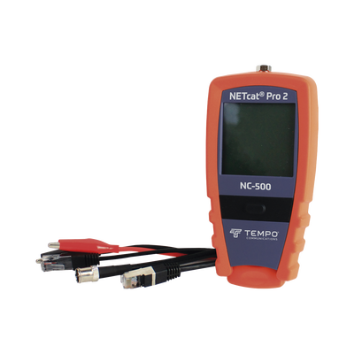 Probador Profesional para Cable UTP, STP y Cable Coaxial (NETcatÆ Pro2) con Pantalla Táctil Retroiluminada | NC-500