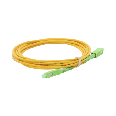 Jumper de Fibra Óptica Monomodo SC/APC-SC/APC Simplex de 2 Metros (6.56 Pies) 3mm | LPSM3SCASCAS2