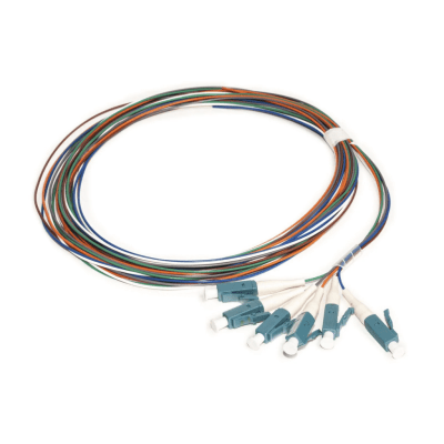 Kit de 6 Pigtails con Conector LC, Multimodo 50/125 OM3, 900um, de 1 Metro (3.28 Pies) | FX6BN1NNNSZM001