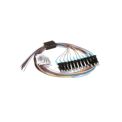 Kit de 12 Pigtails con Conector LC, Multimodo 50/125 OM3, 900um, de 1 Metro (3.28 Pies) | FXTBN1NNNSZM001