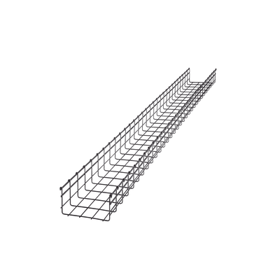 Charola Tipo Malla 105/200 mm, Acabado Electro Zinc, Hasta 334 Cables Cat6, Tramo de 3 Metros | CH-105-200EZ